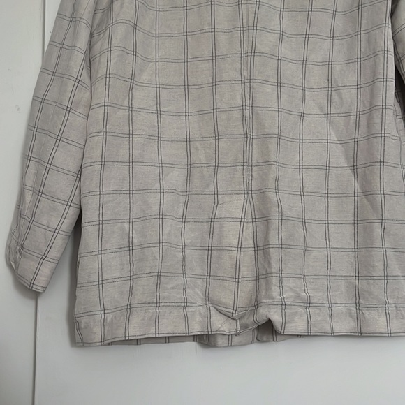 Madewell Dorest Linen Blazer in Windowpane - Picture 8 of 12